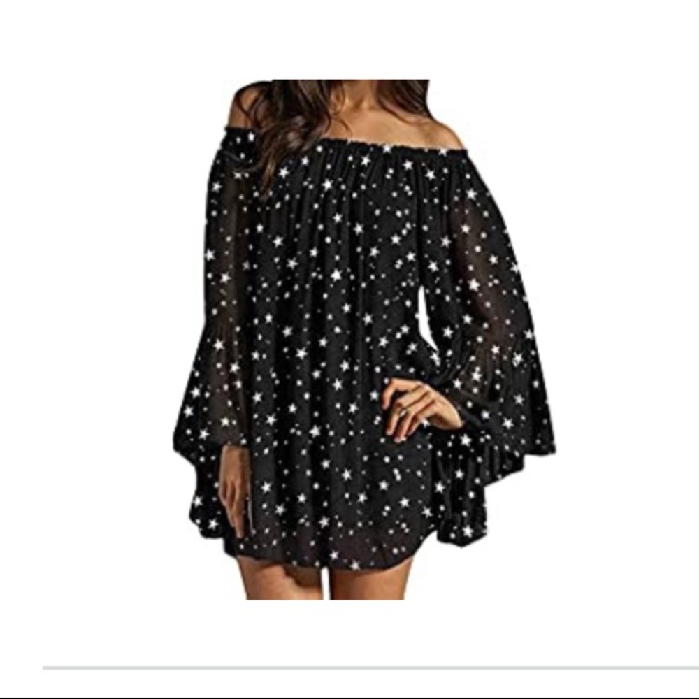 Star off the shoulder dress